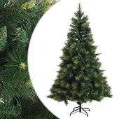 Syfax Künstlicher klappbarer Weihnachtsbaum 240 cm PVC und Metall