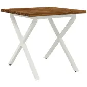 Syfax Live Edge Esstisch 70 x 70 x 75 cm Massivholz Akazie