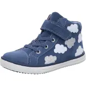 Lurchi Mädchen High Sneaker SKYE Blau Rauleder Größe: 28