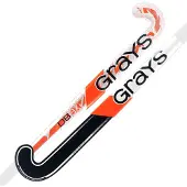 Grays Hallenhockeyschläger Dynabow 37.5 Zoll weiß orange silber senior