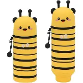 OEM 2-in-1 Silikon-Schlampermäppchen, Bienen, kompakt, mit Reißverschluss