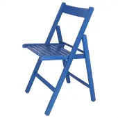 OEM Klappstuhl aus Buchenholz, 43 x 46 x 79 cm, Blau