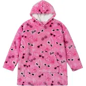 Barbie Hoodie Poncho Rosa Größe XS - L - Polyester
