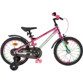 Volare Chrome Kinderfahrrad - Uni - 16 Zoll - Rosa/Grün