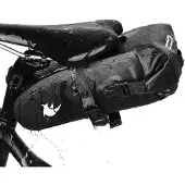 Merkloos Fahrradsatteltasche Satteltasche Fahrradtasche - 2,5 Liter - Wasserdicht - PVC - Mit Befestigungsgurt
