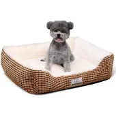 Dripio Hundebett, waschbar, Antirutsch, beige, 60x50 cm