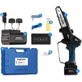 OEM Elektrische Mini-Kettensäge, bürstenloser Motor, kabelloser Komfort, CS-1 BLAU