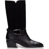 Hispanitas für Damen. PHI254298 Leder-Stiefel Verona schwarz (37), 3 bis 5 cm, Keine, Lässig