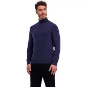 Falke Herren Pullover, XL, Lila, Struktur,Rippe, Baumwolle