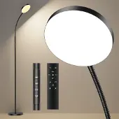 OEM LED-Stehleuchte, dimmbar, mit Fernbedienung, 18 W, Schwarz