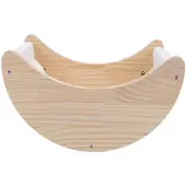 Dripio Schaukelndes Fensterbett für Katzen, Hunde, Holz, mit Saugnäpfen