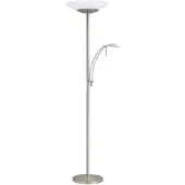OEM Wohnzimmer-Fuß, 30+5 W, 4000 K, dimmbar, Nickel, 180x43x60 cm
