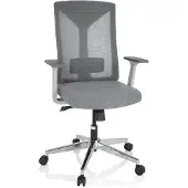 Dripio Bürostuhl HALIFAX, Stoff/Netzstoff, Grau, höhenverstellbar