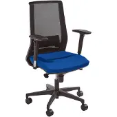 Dripio Bürostuhl mit Netzrücken, blau, Synchronmechanik, Kunststoff