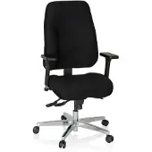 Dripio Bürostuhl Zenit Comfort, Stoff, schwarz, ergonomisch, höhenverstellbar