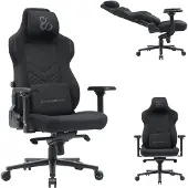 Dripio Gaming-Stuhl, schwarz, atmungsaktiver Stoff, ergonomisch