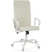 Dripio Bürostuhl mit hoher Rückenlehne, Wippmechanik, beige