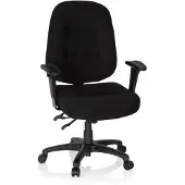 Dripio Bürostuhl XXL, Stoff, schwarz, ergonomisch, bis 150 kg