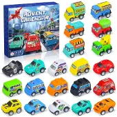 Sudatong Adventskalender 2026 Kinder Jungs Autos Adventskalender mit Spielzeugautos