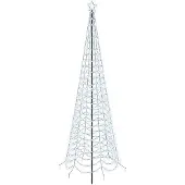 Syfax LED-Weihnachtsbaum Spirale mit Erdspieß EKENAS 300 cm 475 LEDs
