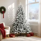 Syfax Künstlicher klappbarer Weihnachtsbaum 180 cm PVC und Metall