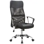 Dripio Drehsessel Kunstleder/Netzstoff, 360° drehbar, schwarz, Metall
