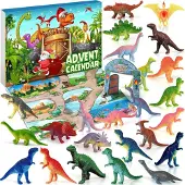 Izoel Adventskalender 2026 Dinosaurier Kinder Jungen 3-12 Jahre Adventskalender Dinos Jungen Dunkelgrün