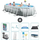 Intex Prism Frame Pool Oval - 503x274x122 cm - 7-teilig S583