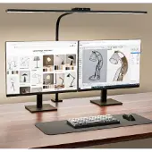 UPXNBOR LED Schreibtischlampe dimmbar 80 cm, klemmbare Monitorlampe