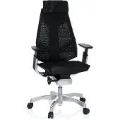 Dripio Ergonomischer Bürostuhl GENIDIA PRO, Netz, schwarz