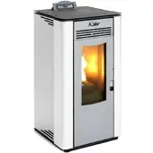 Kalor Pelletkamin | Perfecta Lara 12C | kanalisierbar | 8,7 kW | Weiß