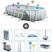 Intex Prism Frame Pool Oval - 503x274x122 cm - 7-teilig S605