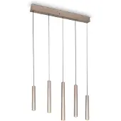 TRIO LED-Pendellampe Arimato, Länge 94 cm, cremefarben Metall CCT