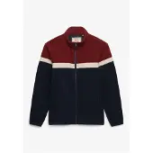 Superdry Tricolour Fleece Through Reißverschlusspullover