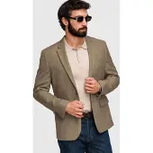 OMBRE Sakko für Herren mit Viskose Slim Fit olive XL