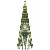 Syfax LED-Weihnachtsbaum 470 cm 1504 LEDs Warmes Weiß Stahl Grün