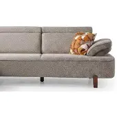 Xl Moebel Gmbh Stilvolles Ecksofa Grau Verstellbaren Kopfstützen Holzeinlagen