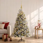 Syfax Künstlicher Weihnachtsbaum mit Kugel 120 cm 150 LEDs