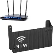 OEM Wandhalter für WiFi und Set-Top-Box - dekorativer Kabel-Organizer (schwarz)