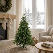 Syfax Künstlicher klappbarer Weihnachtsbaum 150 cm PVC und Metall