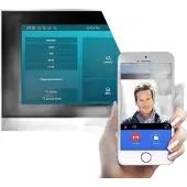 Akuvox Indoor-Station C313W-2 with logo, Touch Screen, 2-wire, silver