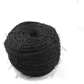 Dripio Sisalseil 6 mm x 25 m, schwarz, für Kratzbäume und DIY