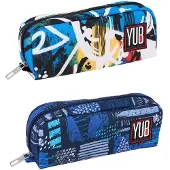 OEM Federmäppchen mit Reißverschluss, Graffiti-Design, 2er-Set, Polyester