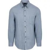 Casamoda Freizeithemd Faux Uni Blau