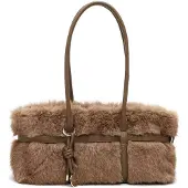 Tamaris Shopper "Shopper TAS Martha", Damen, Gr. B/H/T: 42cm x 19cm x 13cm, braun (taupe 900), Polyester, Taschen Shopper