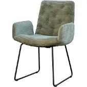 KAWOLA Stuhl NEW CHARME Esszimmersessel Cord olivgrün