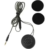 LTPRTZ Motorradhelm-Headset – Universelle Kopfhörer – Sicheres Telefonieren – Plug & Play – 35-mm-Anschluss – Schwarz