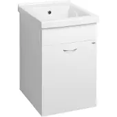 Aqualine Ausgussbecken Unterschrank 43x70x49,6cm, Weiß
