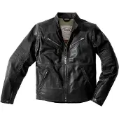 Spidi Garage Motorrad Lederjacke (Black,54)