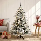 Syfax Künstlicher Weihnachtsbaum mit Weihnachtskugel 150 cm 150 LEDs